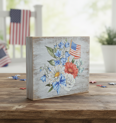 Patriotic Shelf Sitter