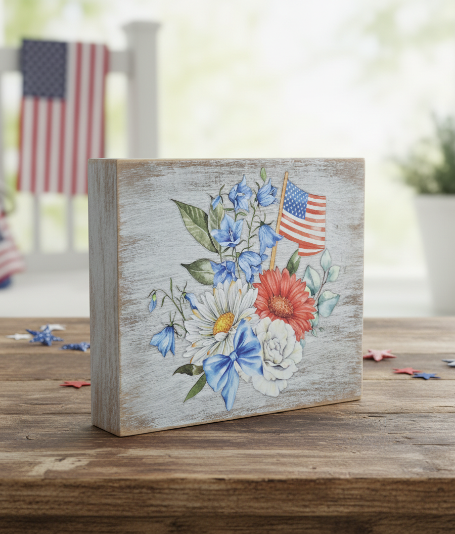 Patriotic Shelf Sitter