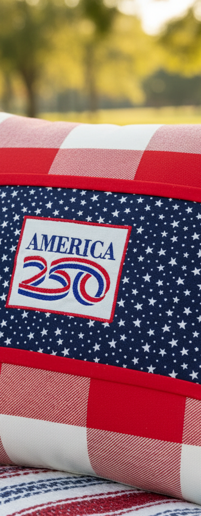 Patriotic throw pillow