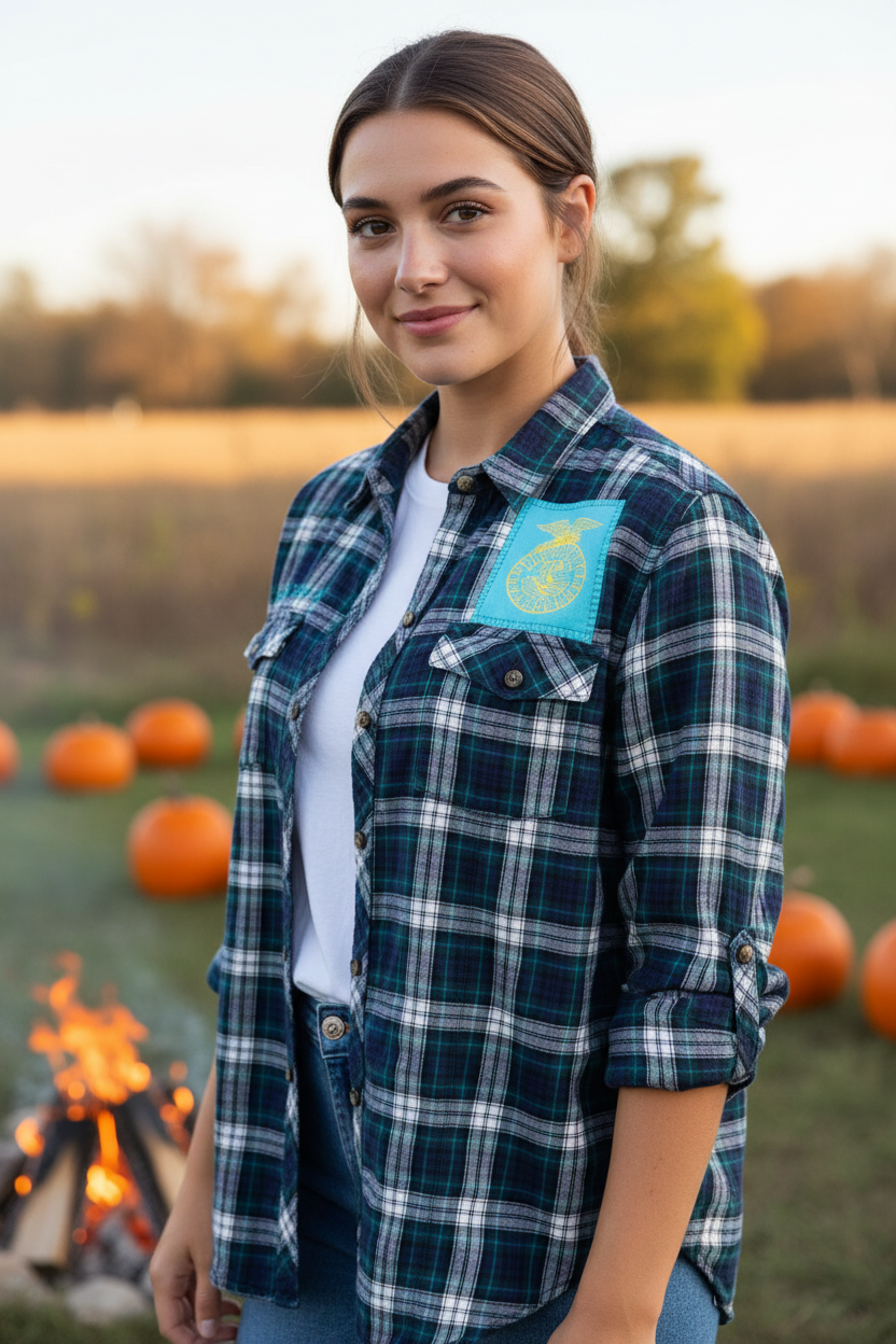 Restyled flannel shirt