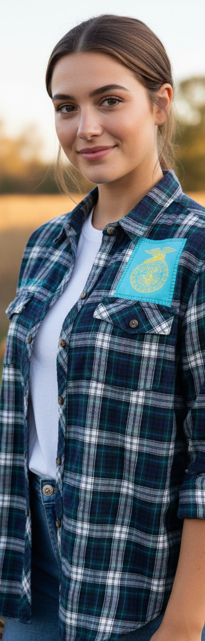 Restyled flannel shirt