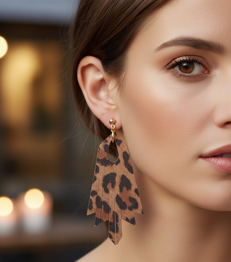 Leather Fringe Earrings