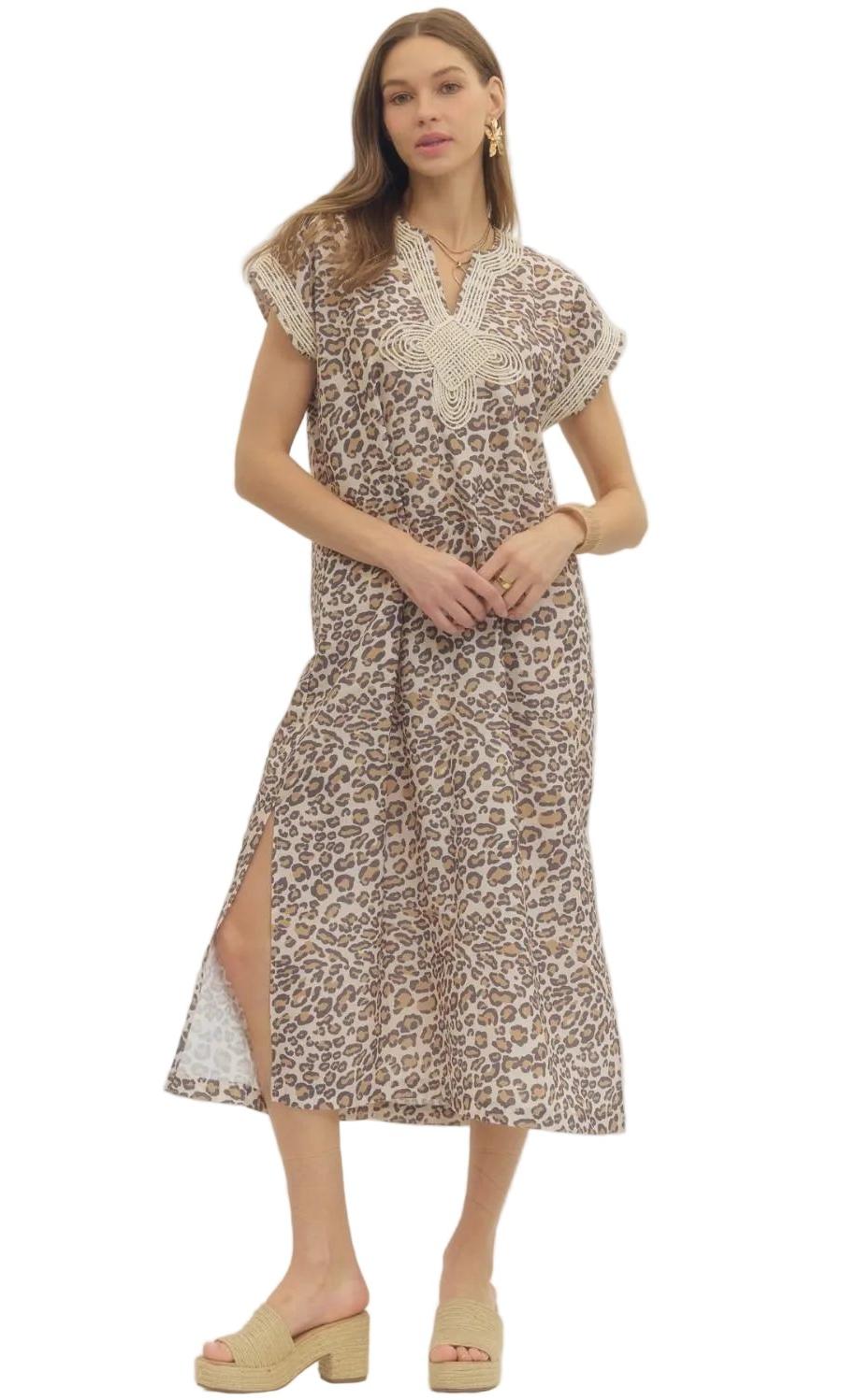 Entro Leopard Boutique Dress is also available in Plus sizes