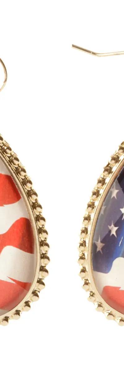 Teardrop Patriot Earrings