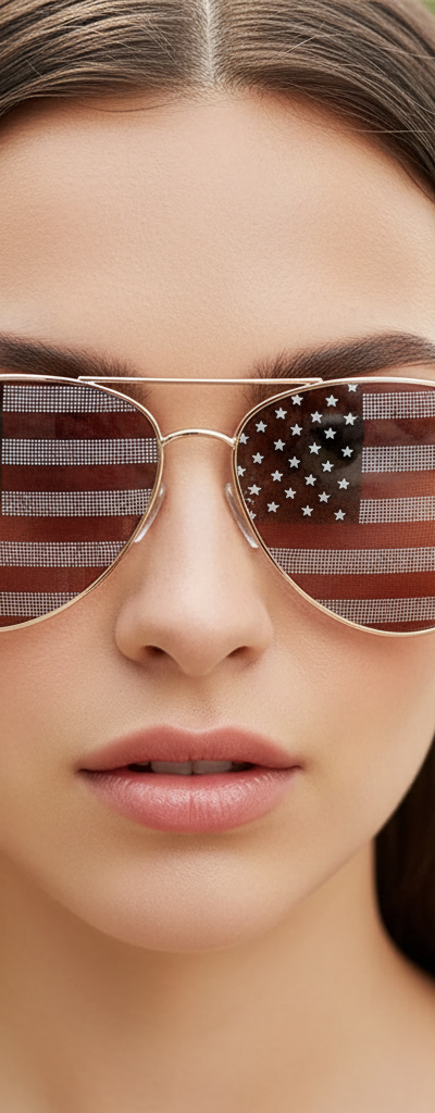 USA Flag Aviator Sunglasses