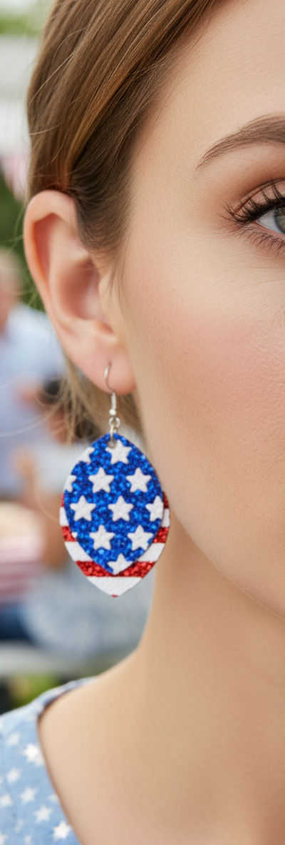 Patriotic earrings