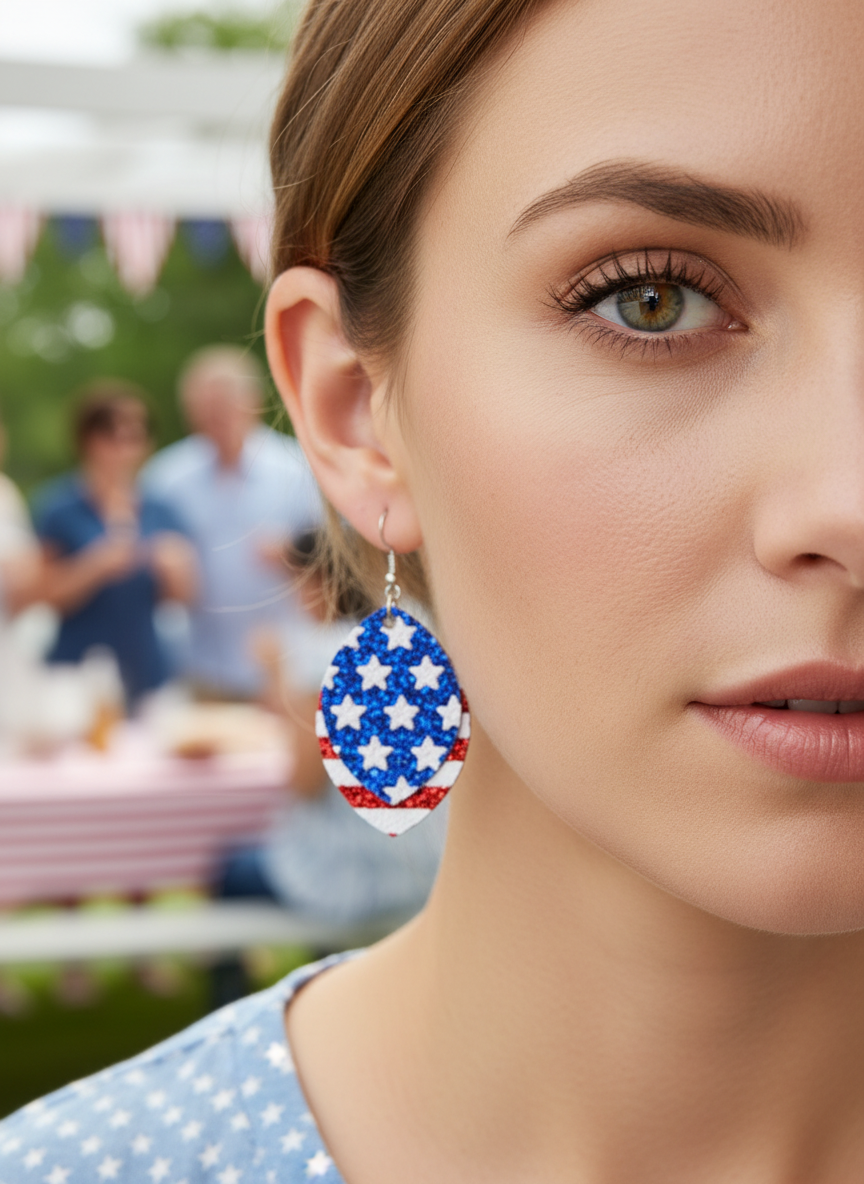 Patriotic earrings