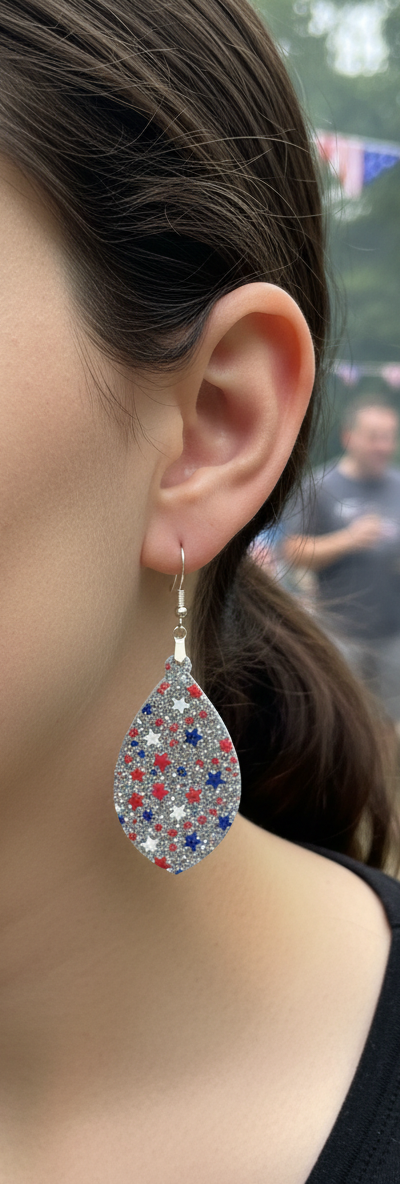 Patriotic earrings