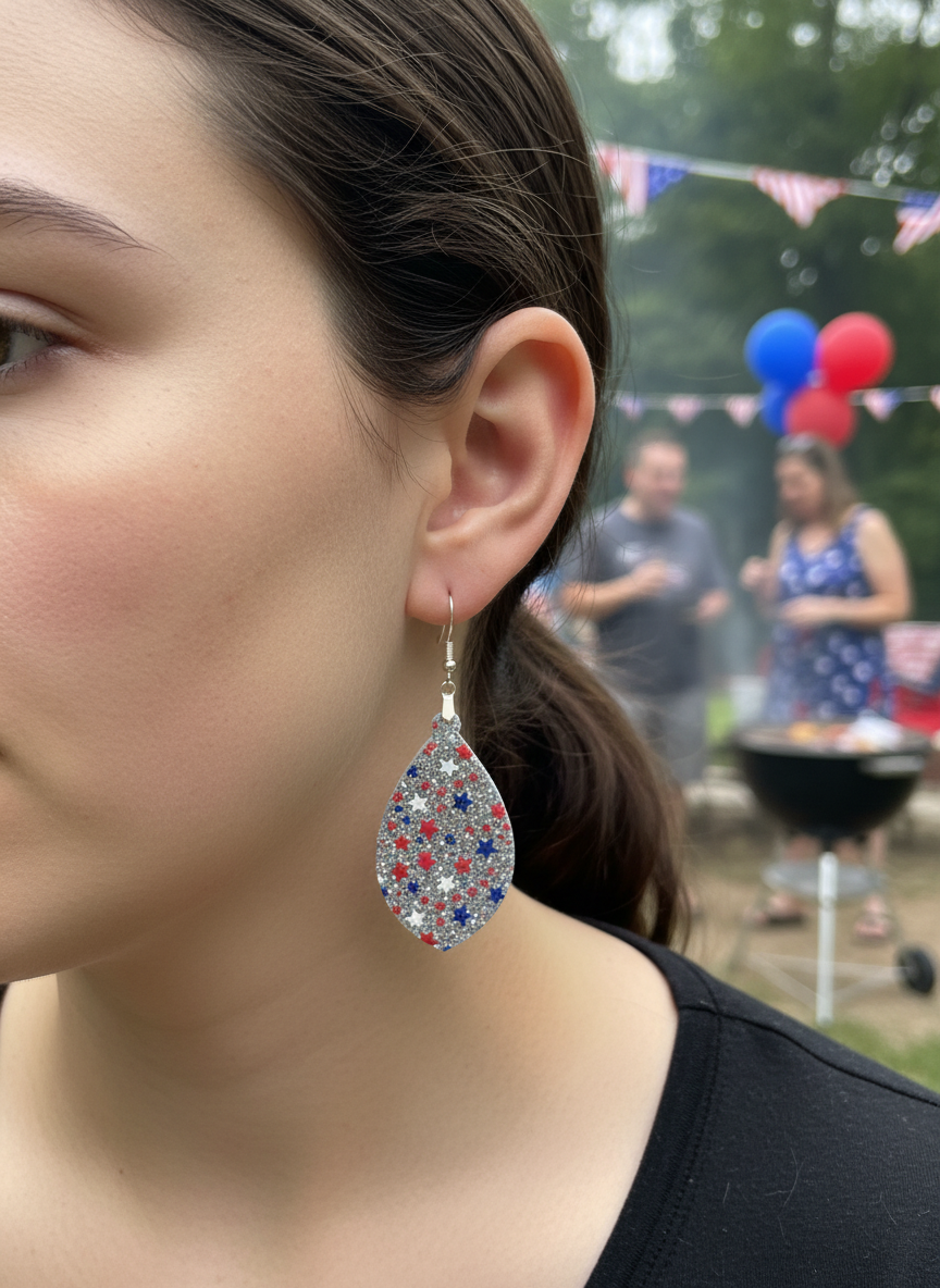 Patriotic earrings