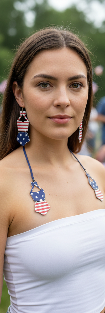 Patriotic earrings