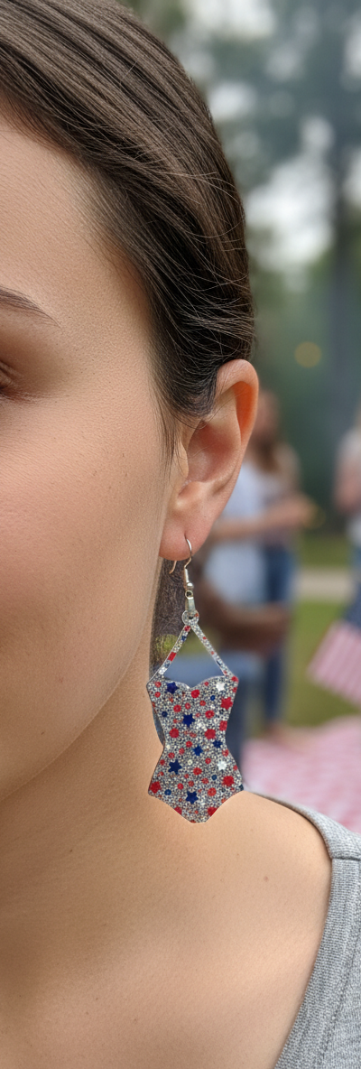 Patriotic earrings
