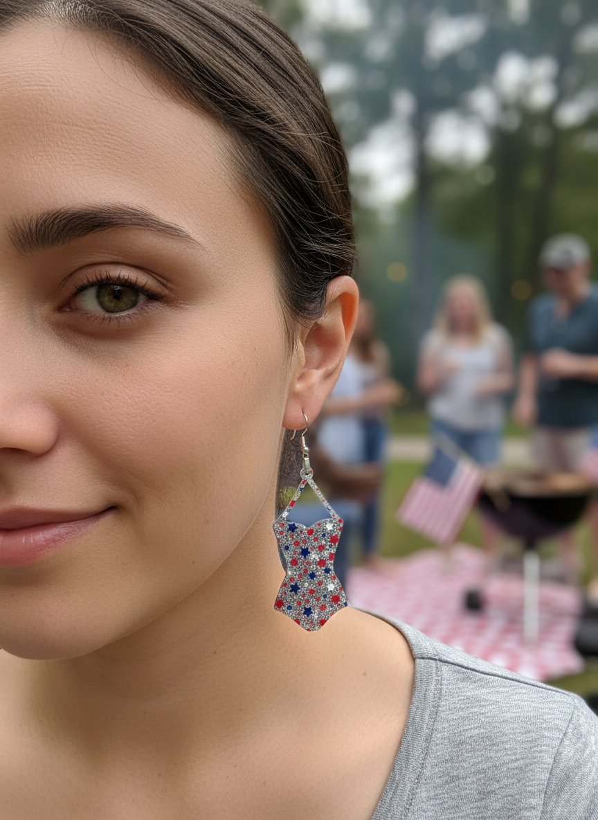 Patriotic earrings