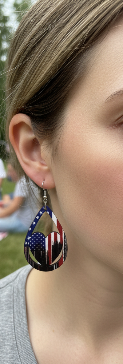 Patriotic earrings