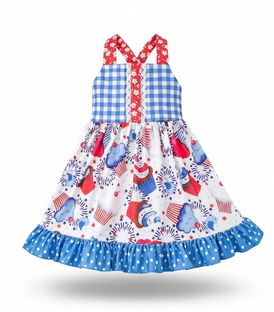 Cupcake Gingham Dress