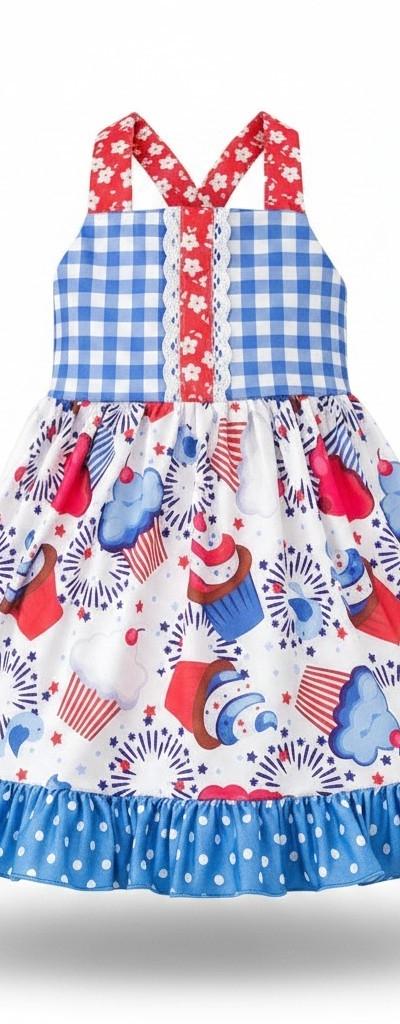 Cupcake Gingham Dress