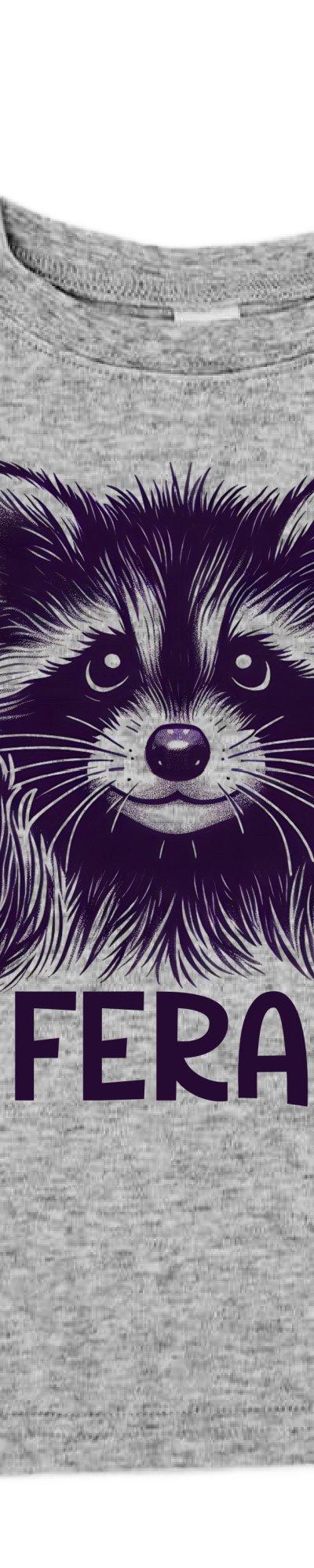 Kids Feral Tee Racoon Humor