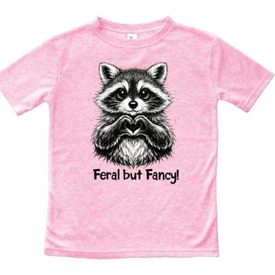 Kids Feral but Fancy Racoon Tee Humor