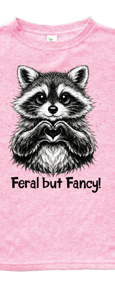 Kids Feral but Fancy Racoon Tee Humor