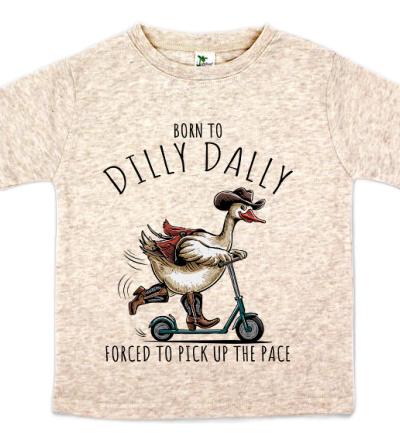Kids Dilly Dally Goose Tee Humor