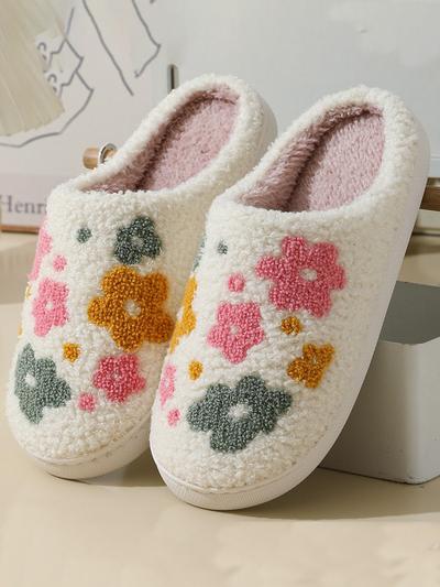 Floral Slippers Size 9