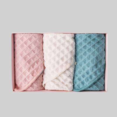 Waffle Weave Towel Gift Set Beige/Brown/Blush
