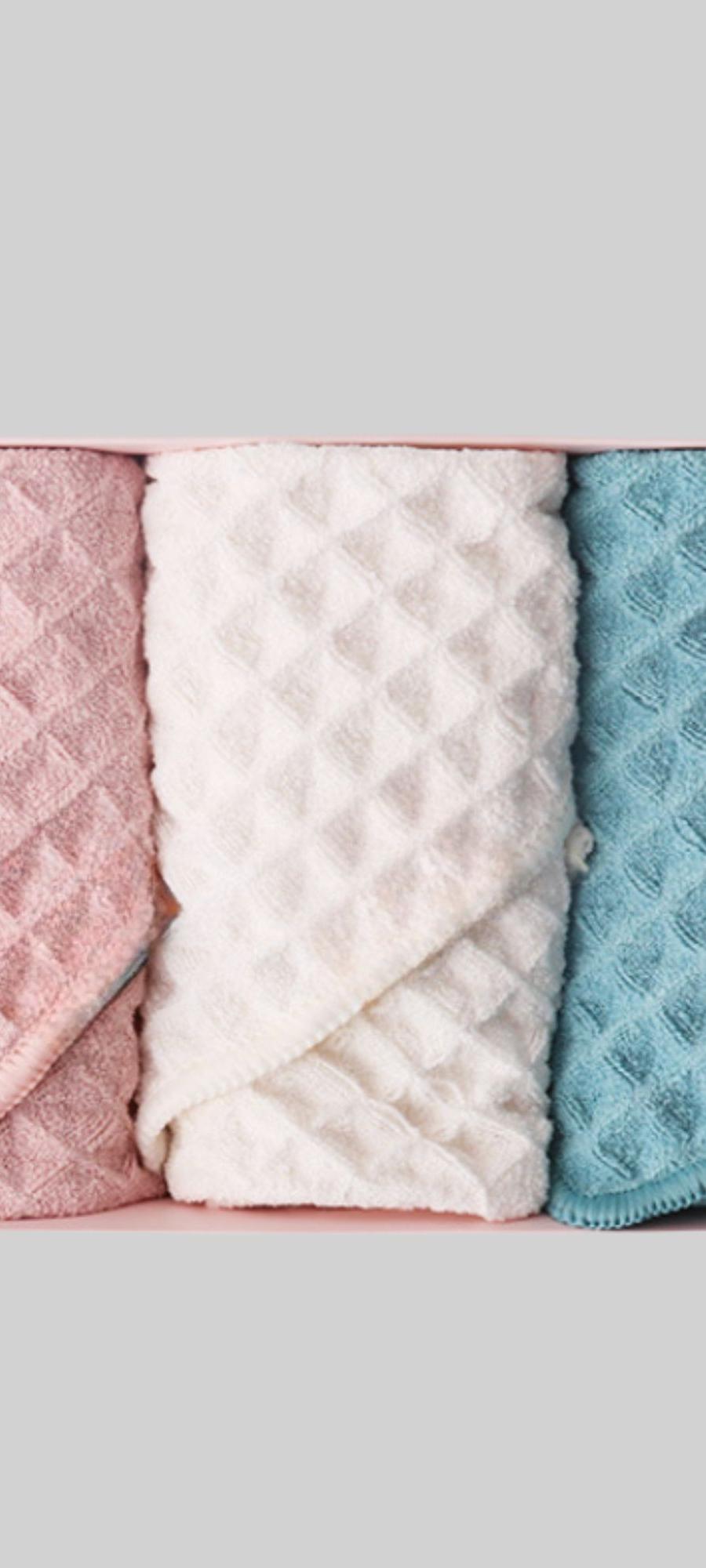 Waffle Weave Towel Gift Set Beige/Brown/Blush