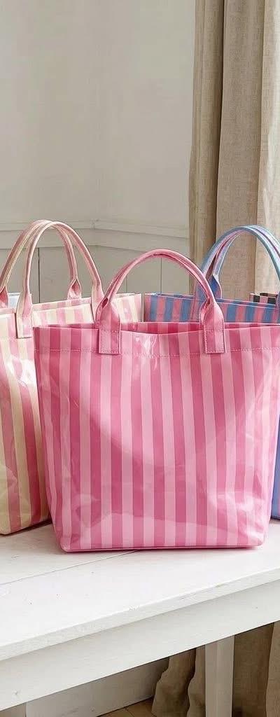 Striped Tote Bag