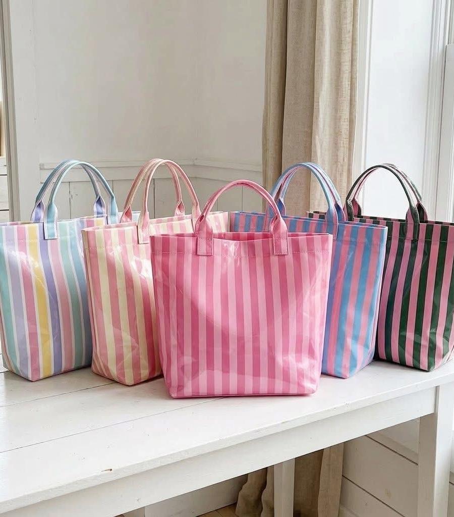 Striped Tote Bag