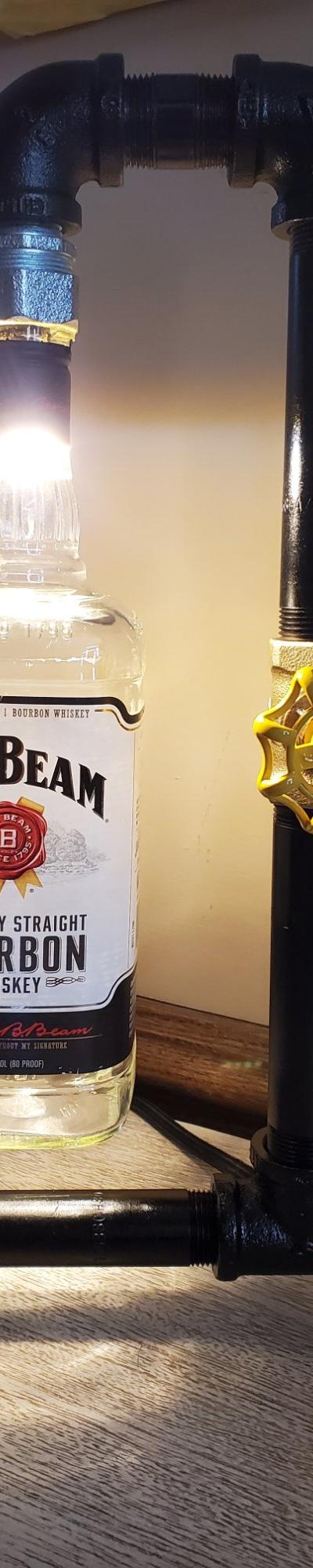 L-Shape Jim Beam Lamp