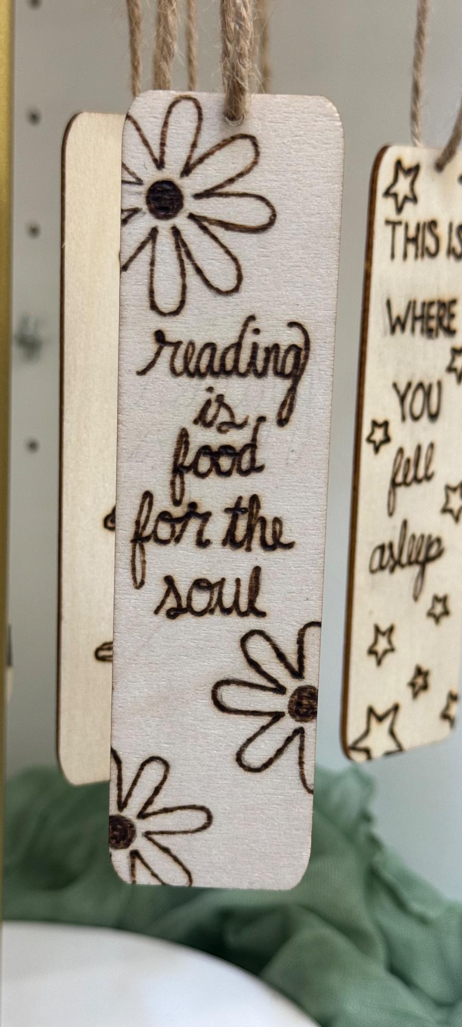 Wood Burned Bookmarks 