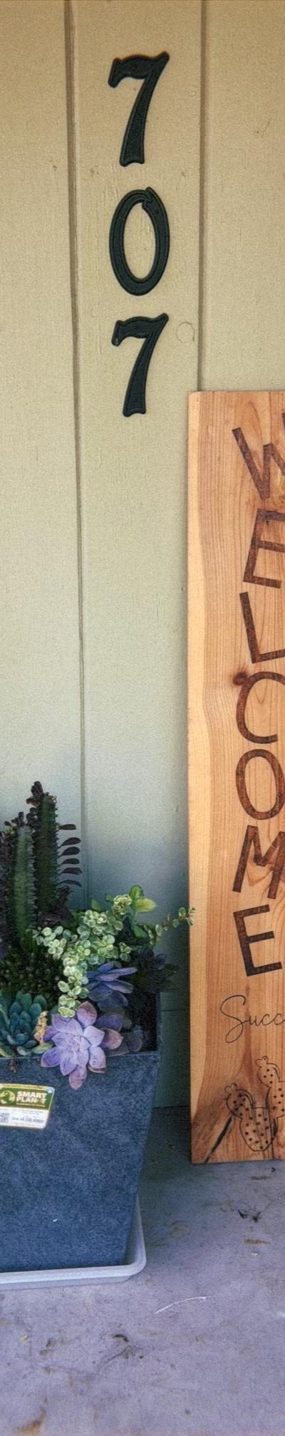 Custom Wood Burned Welcome Sign