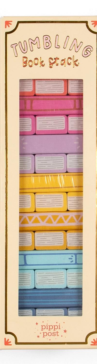 Tumbling Book Stack - Wooden Block Stacking & Balance Game
