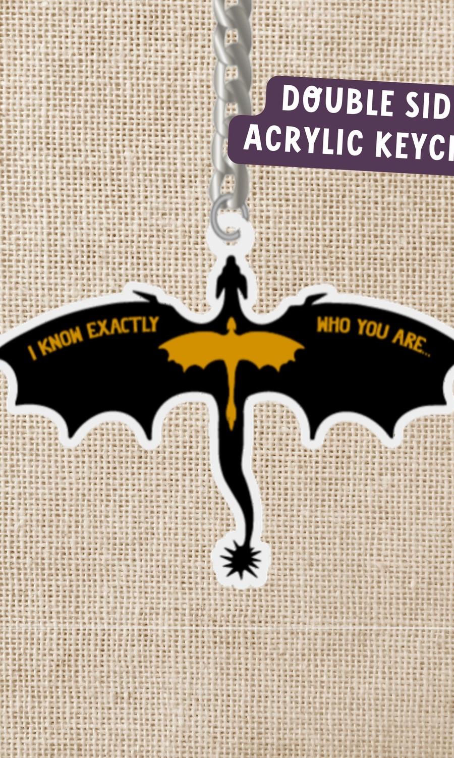 Violet's Relic Double Sided Acrylic Keychain | Fourth Wing