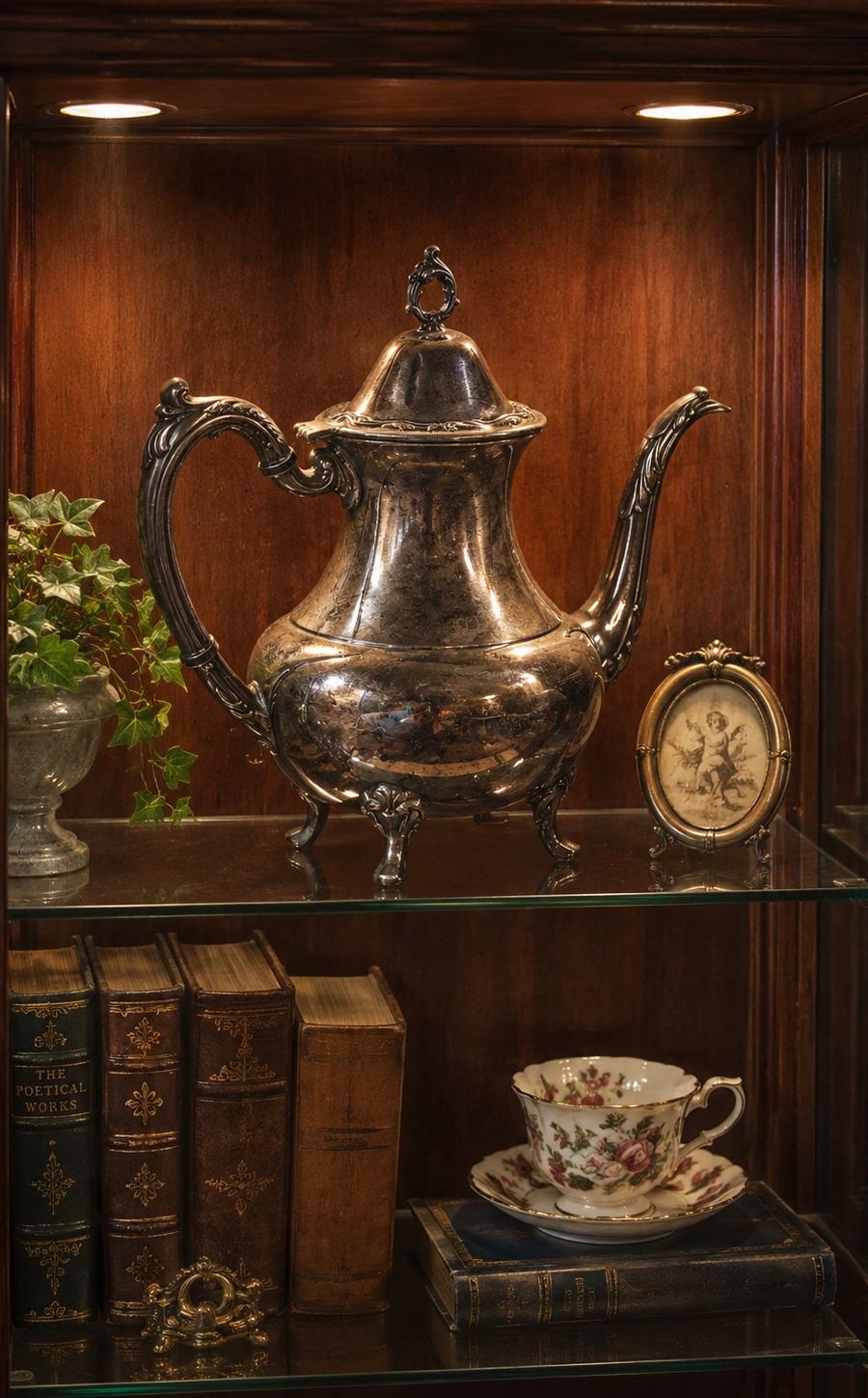 1950s Oneida Silver Plated Tea Pot