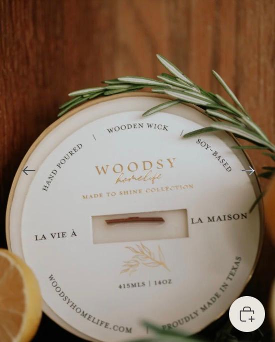 Hand Poured | Wooden Wick | Soy-Based | Solid Brass Bowl Candle | La Vie A La Maison 
