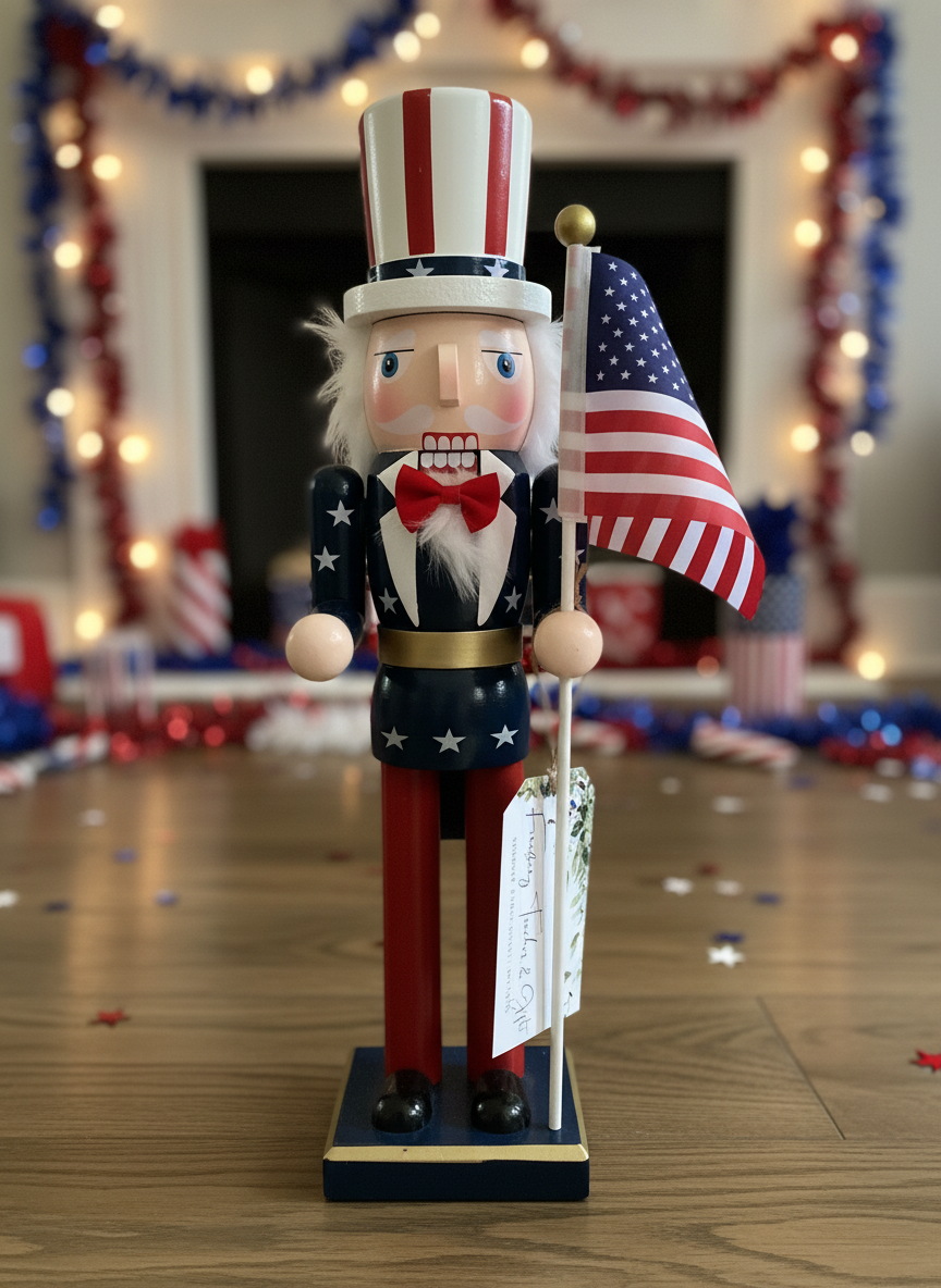Patriotic Fourth of July Nutcracker 