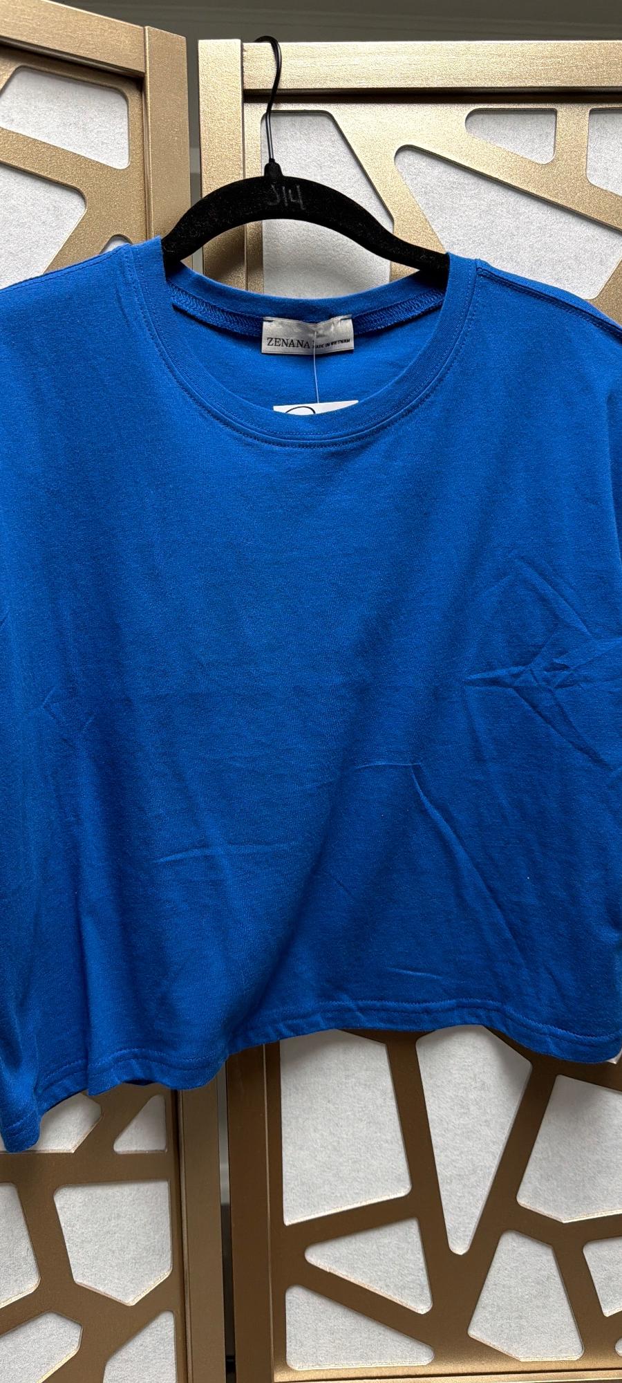 Blue Cropped t-shirt 