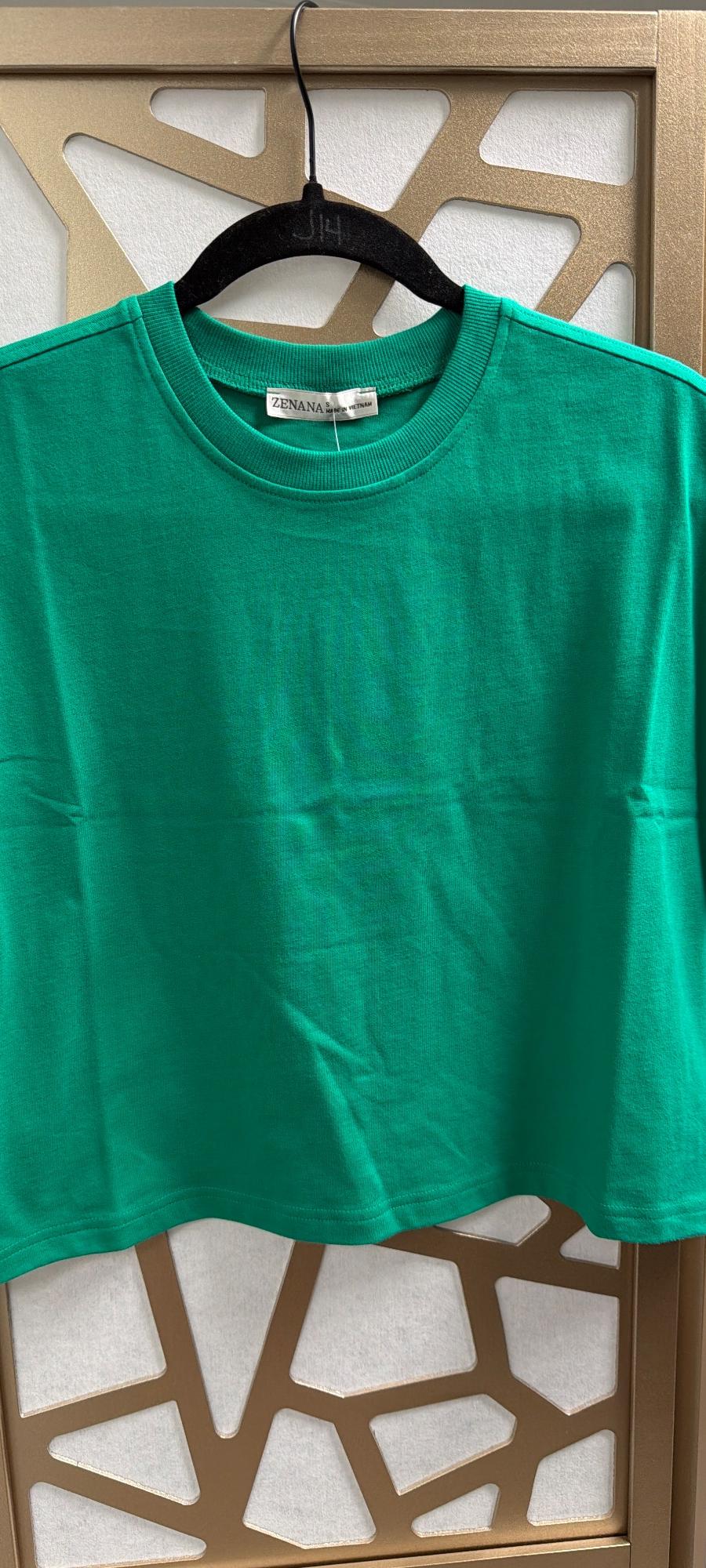 Green Cropped t-shirt 