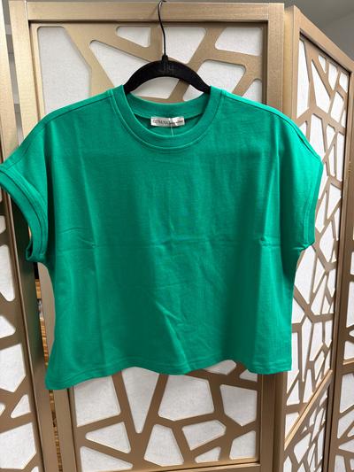Green Cropped t-shirt