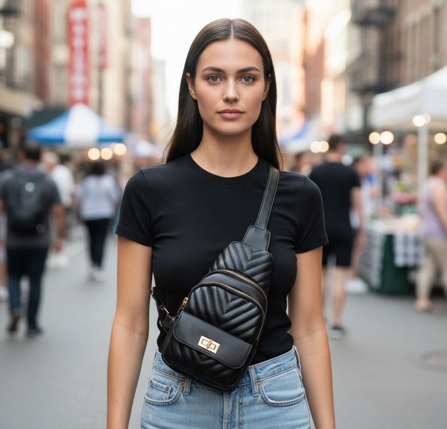 Faux Leather Crossbody