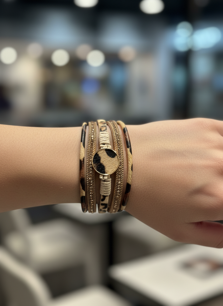 Leopard Multi-Layer Bracelet 