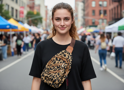 Leopard Crossbody Sling Bag