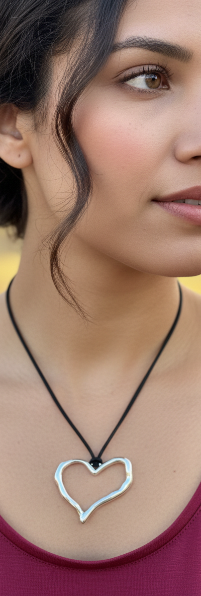 Hollow Heart Necklace