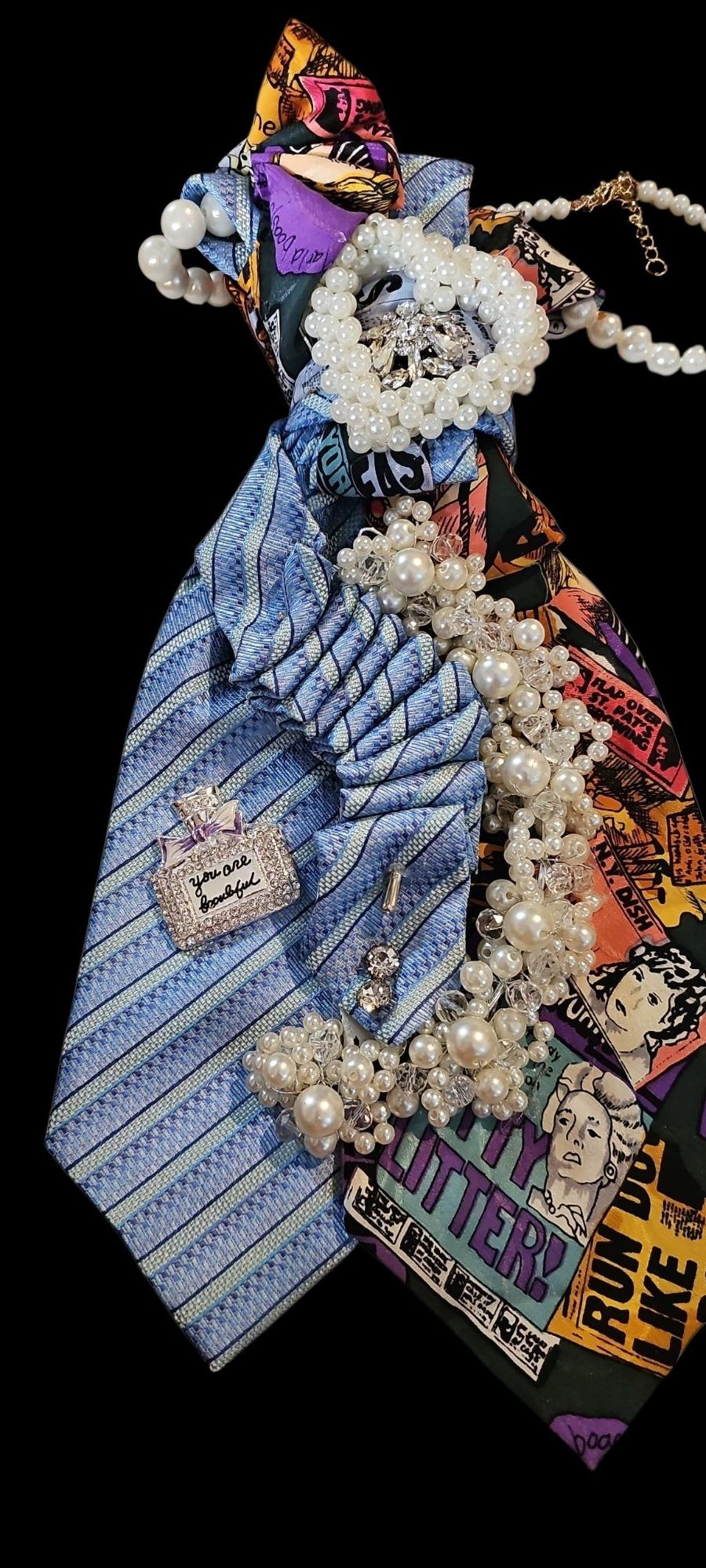 Upcycled Necktie Necklace