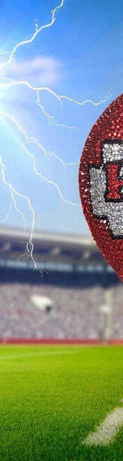 Handcrafted Kansas City Chiefs Rhinestone Helmet – Sparkle Like a Champion!