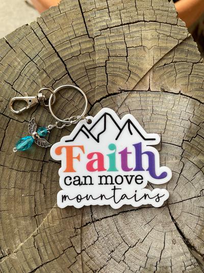 Acrylic Faith Keychain/Bag Tag