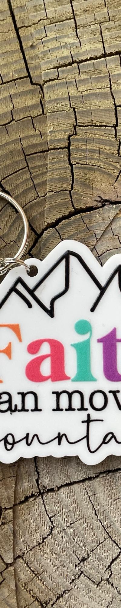 Acrylic Faith Keychain/Bag Tag