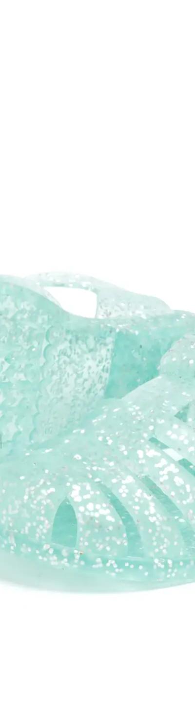 Aqua Glitter Jelly Toddler Shoes
