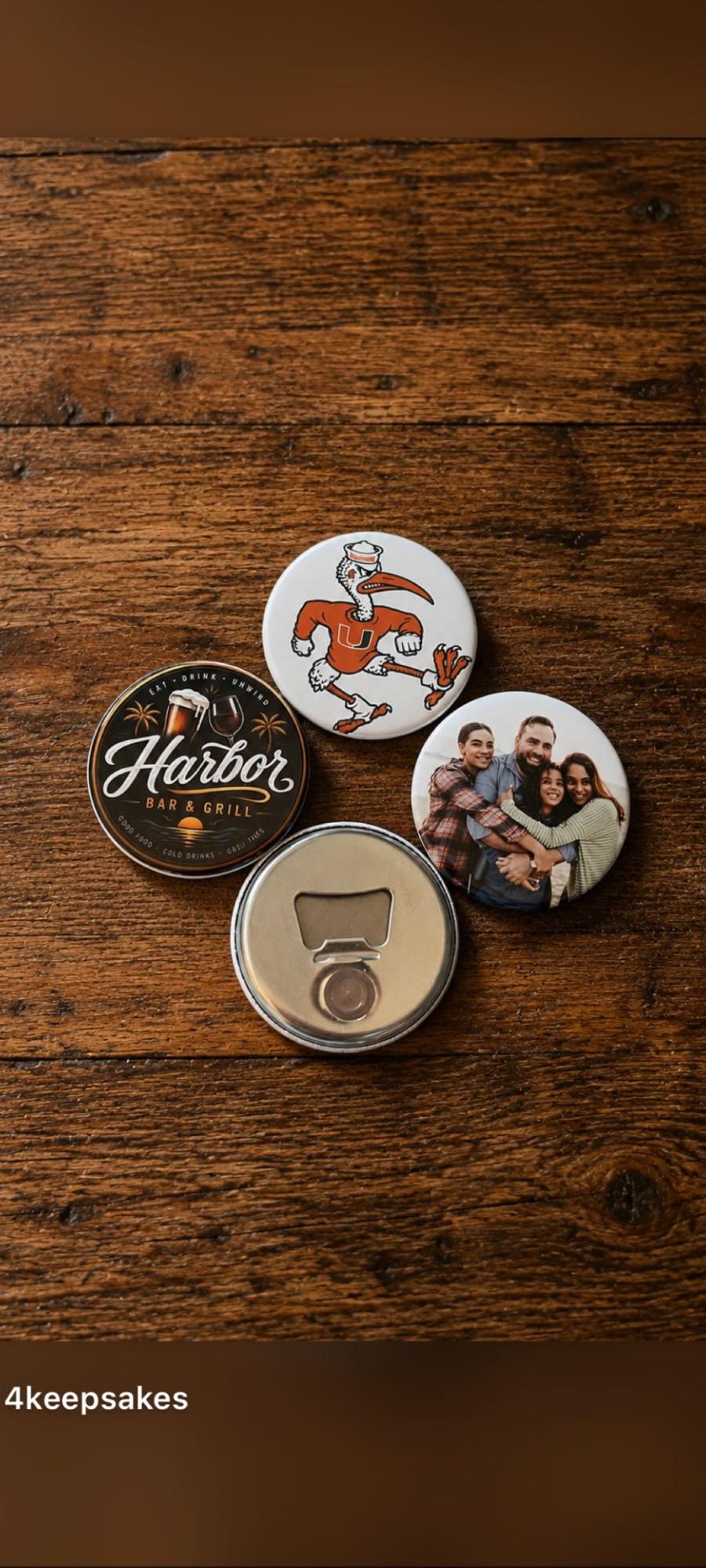 Photo bottle Opener- Gift for Dad 
