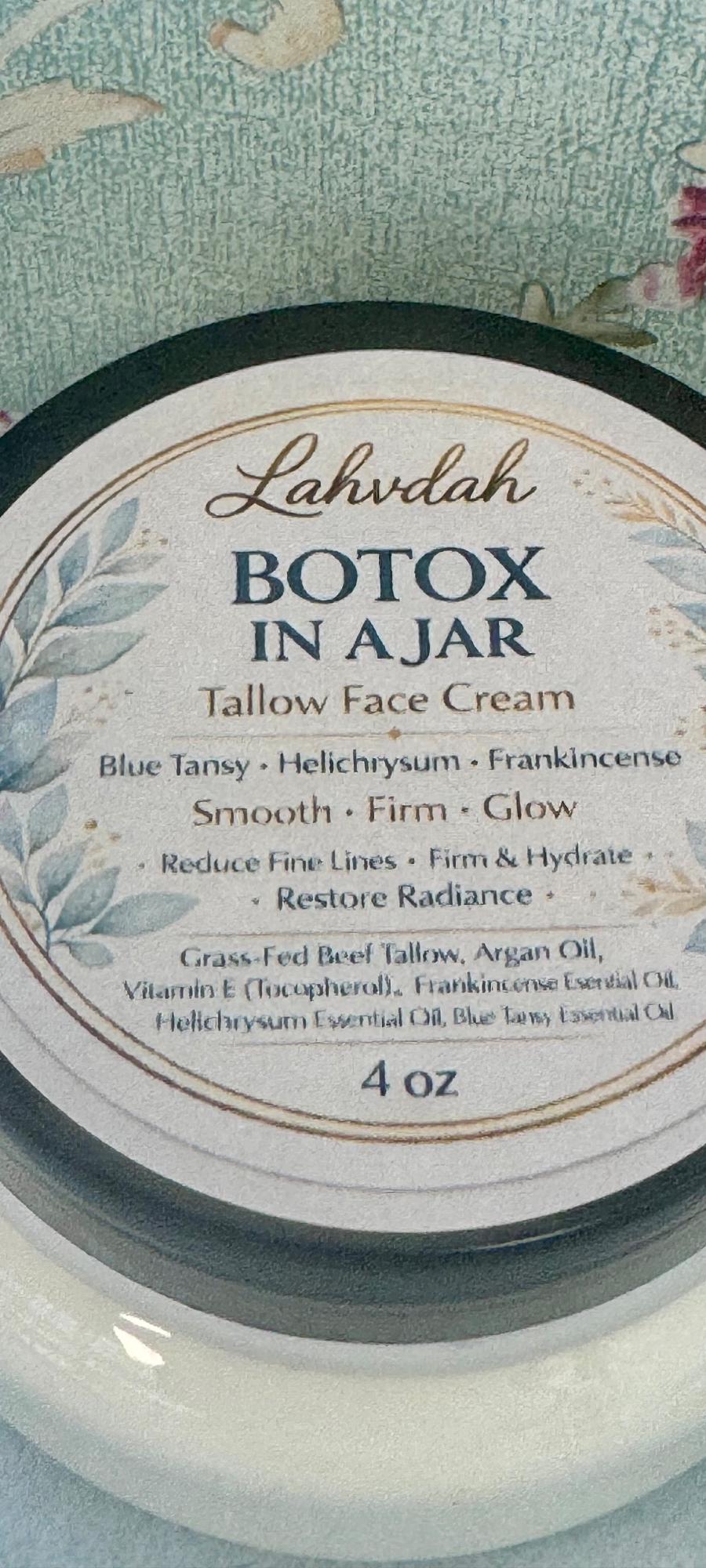 Tallow face cream aka Botox in a jar